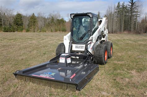 6 ft low flow skid steer brush cutter|skid steer hydraulic brush cutter.